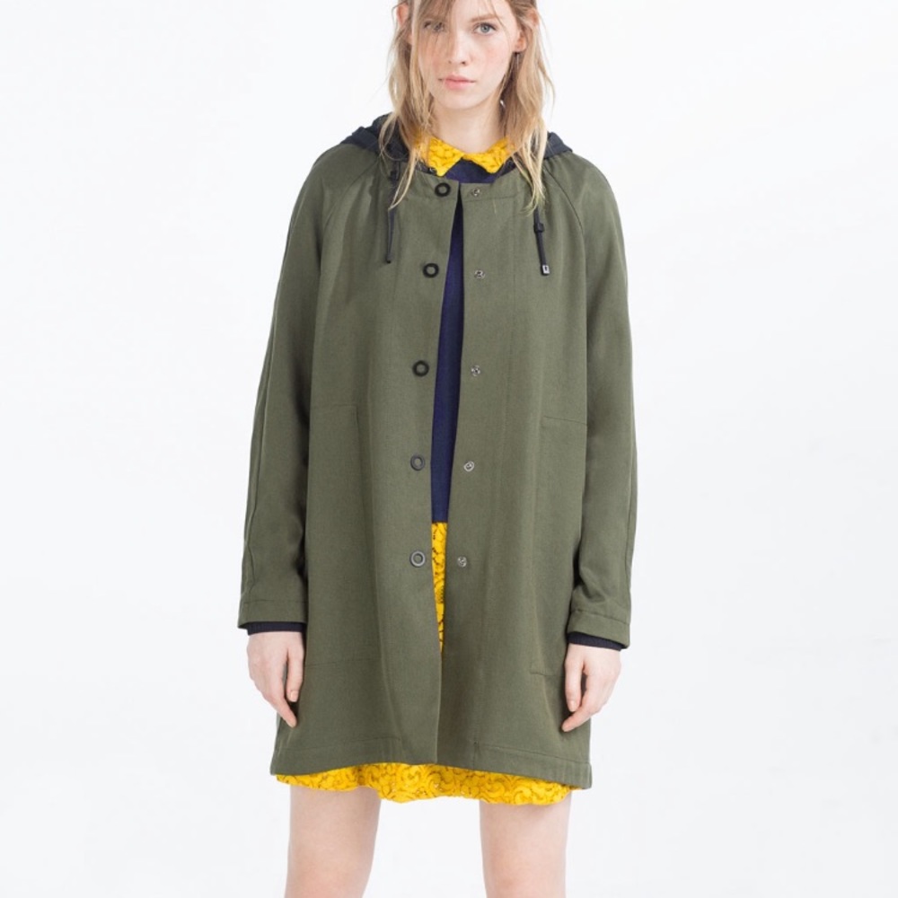 Zara Jacket with Contrasting Hood